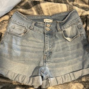 forever 21 blue jean shorts